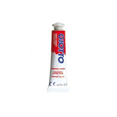 Colori a tempera Giotto tubo 7 rosso carminio da 21 ml