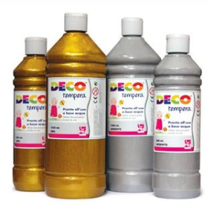 Colori a Tempera Pronta CWR 1 lt. Argento
