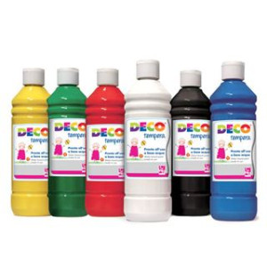 Colori a Tempera Pronta CWR 250ml giallo