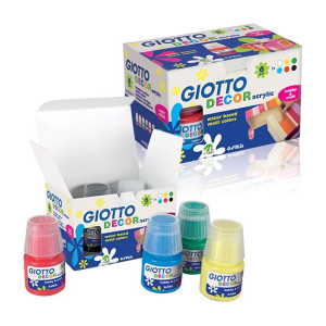Colori acrilici giotto da 25ml a 6pz
