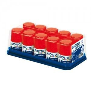 Colori acrilici giotto decor glossy da 50m rosso