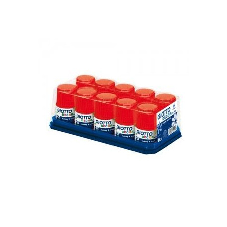 Colori acrilici giotto decor glossy da 50m rosso