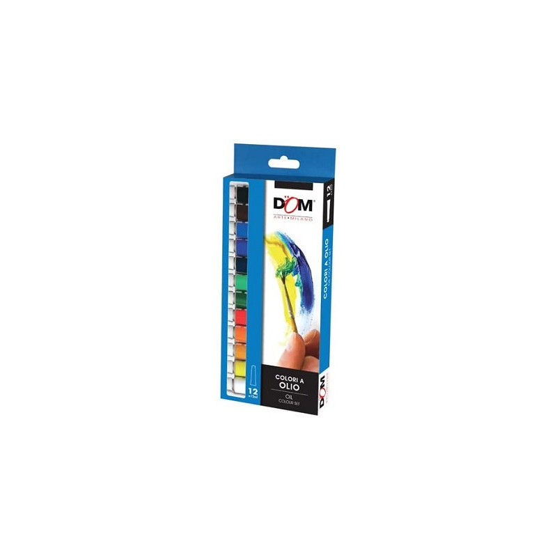 Colori ad olio 12 pz CWR DOM