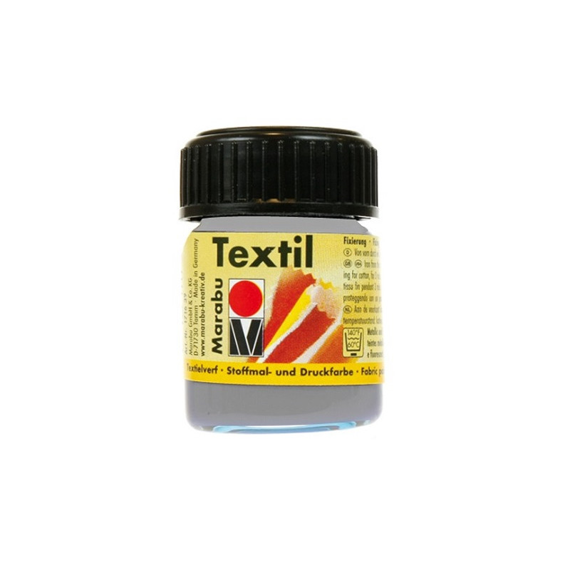 Colori Marabu per tessuto grigio  da 15ml