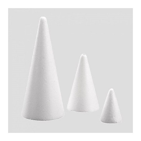 Cono in polistirolo espanso h 10x25