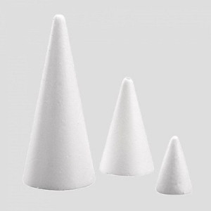 Cono in polistirolo espanso h 9x20