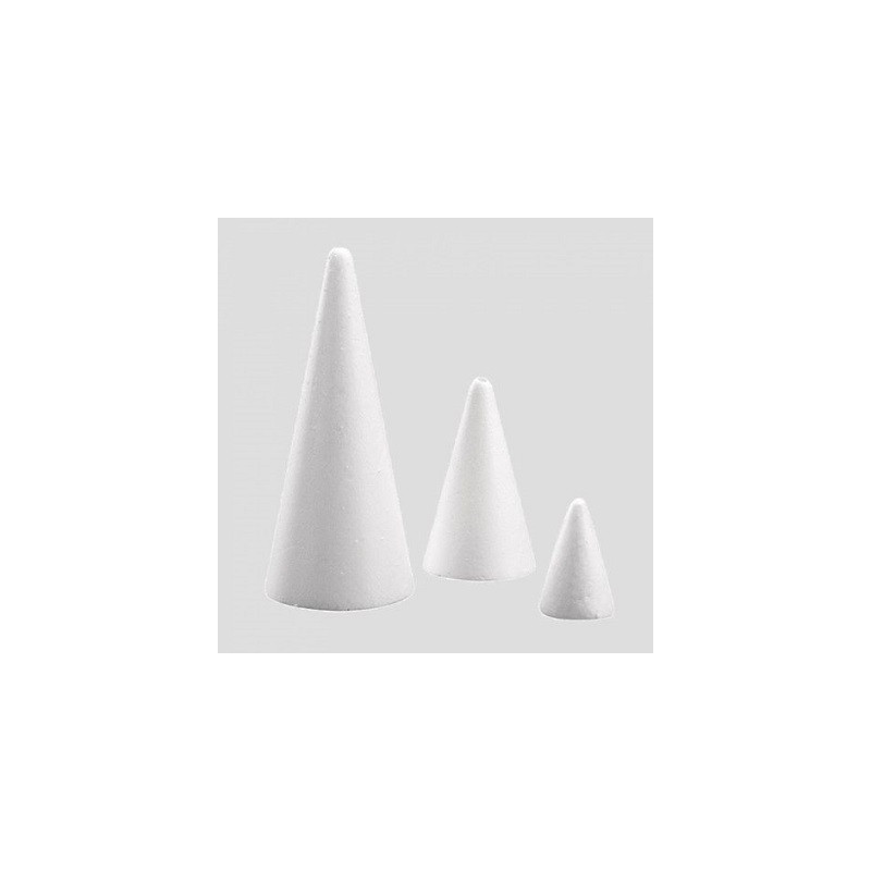 Cono in polistirolo espanso h 9x20