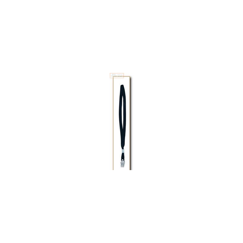 Cordoncino con clip in metallo colore blu