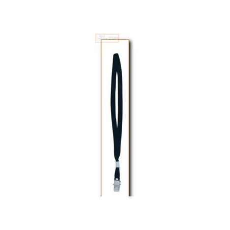 Cordoncino con clip in metallo colore blu