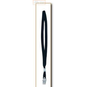 Cordoncino con clip in metallo colore rosso