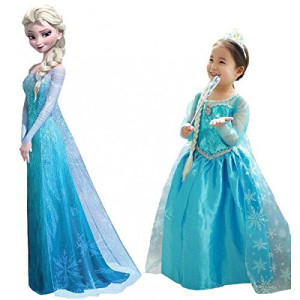 Costume Frozen Elsa 7/8 anni 128cm