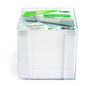 Cubo bianco 9X9x9 700fg con custodia in plastica