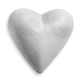 Cuore di polistirolo cm.11