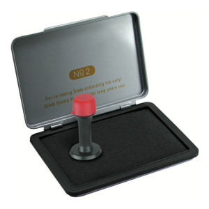 Cuscinetto per timbri 12x8 cm.medio nero
