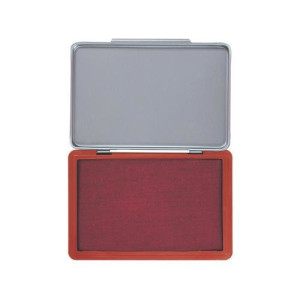 Cuscinetto per timbri 12x8 cm.medio rosso