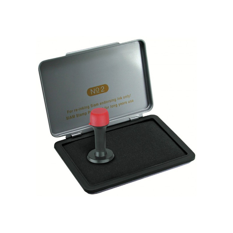Cuscinetto per timbri 7x11 cm.piccolo nero