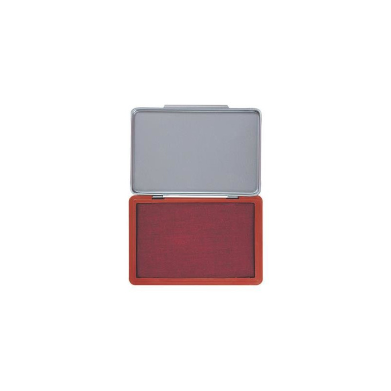 Cuscinetto per timbri 7x11 cm.rosso sp3