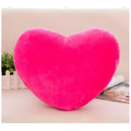 Cuscino Cuore stoffa 15cm rosa