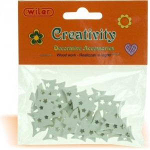 Decorazioni Accessori creativity in legno albero di natale 15pz