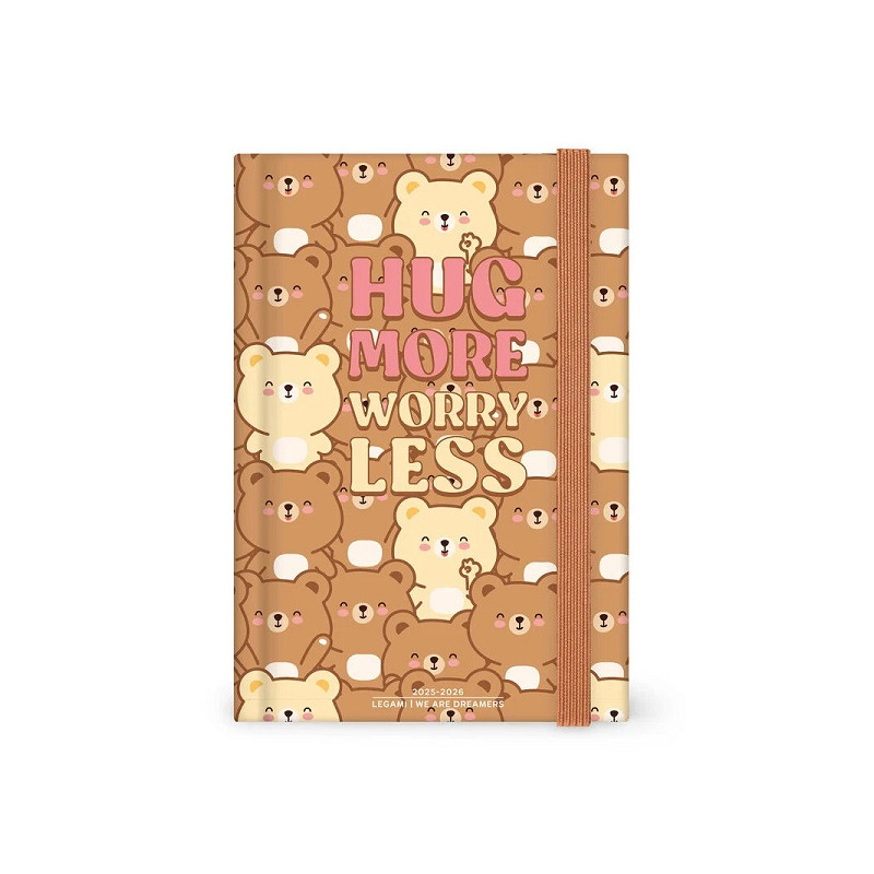 Diario Agenda giornaliera 2025 Legami 16 Mesi - Teddy Bear