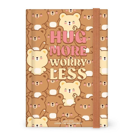 Diario Agenda giornaliera 2025 Legami 16 Mesi - Teddy Bear