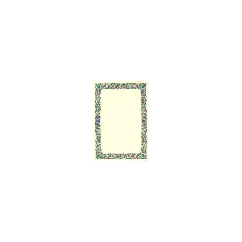 Diplomi in pergamena 24x34 fiori bordati