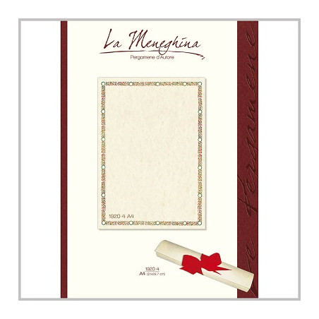 Diplomi in pergamena A4 La meneghina 160gr 12fg