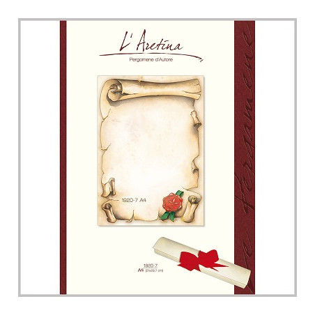 Diplomi in pergamena A4 rotolo con sigillo 12fg