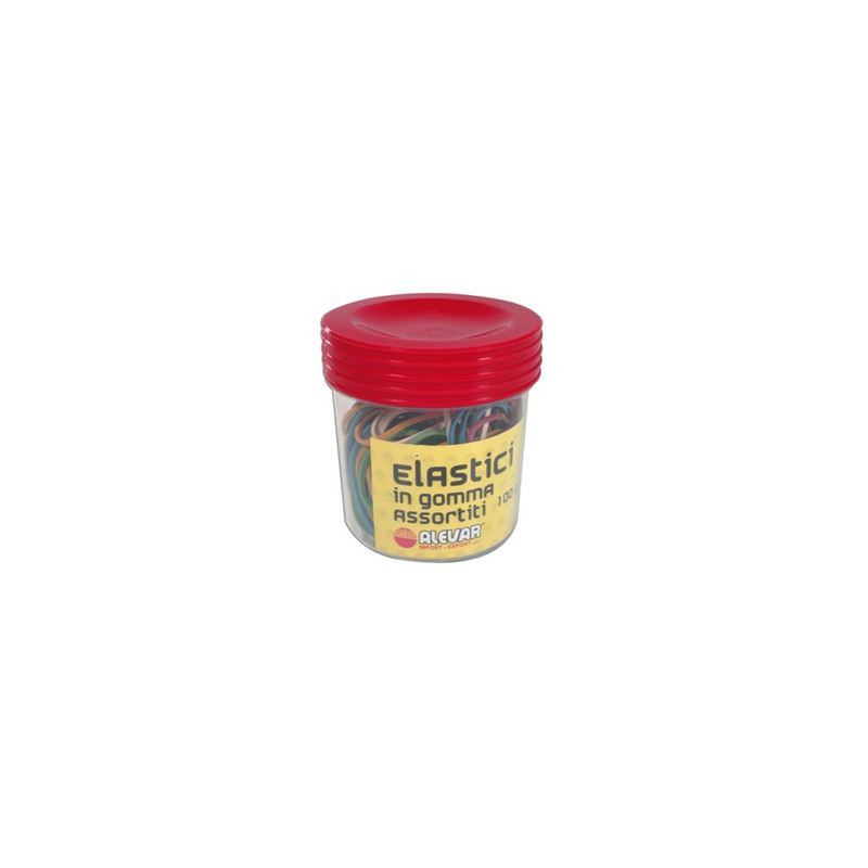 Elastici in gomma assortiti in vasetto 100gr