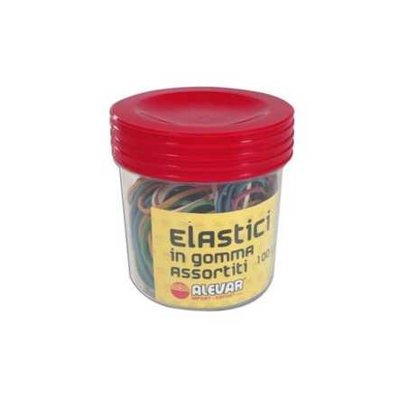 Elastici in gomma assortiti in vasetto 100gr