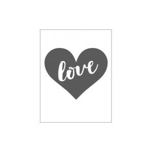 Embossing effetto rilievo 2d cuore