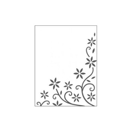 Embossing effetto rilievo 2d decoro floreale