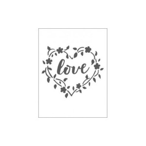 Embossing effetto rilievo 2d love