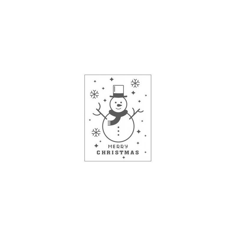 Embossing effetto rilievo 2d pupazzo di neve