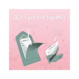 Etichetta bagaglio Bagaglio Let s Get Lost Together Legami- Heart