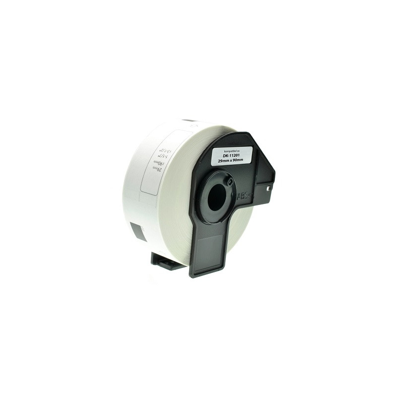Etichette Brother 29mm x 90mm NERO / BIANCO - 400PZ