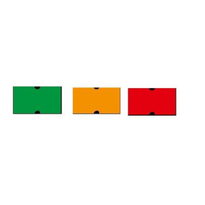 Etichette per prezzatrici 21X12 fluo arancio (solo a scatola da 49pz)