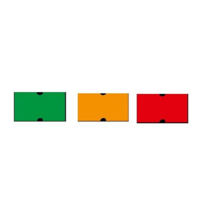 Etichette per prezzatrici 21X12 fluo arancio (solo a scatola da 49pz)