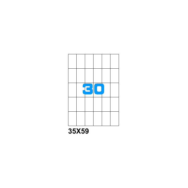 Etichette su A4 35X59 100fg 30 etichette a foglio