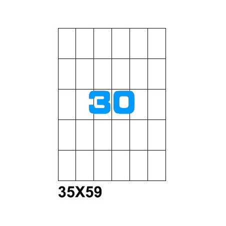 Etichette su A4 35X59 100fg 30 etichette a foglio