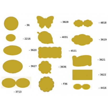 Etichette su A4 Oro 36x20 Nuvola