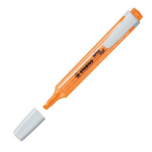Evidenziatore a penna Stabilo Swing Cool con clip tecnologia anti dry-out col. Fluo Arancione