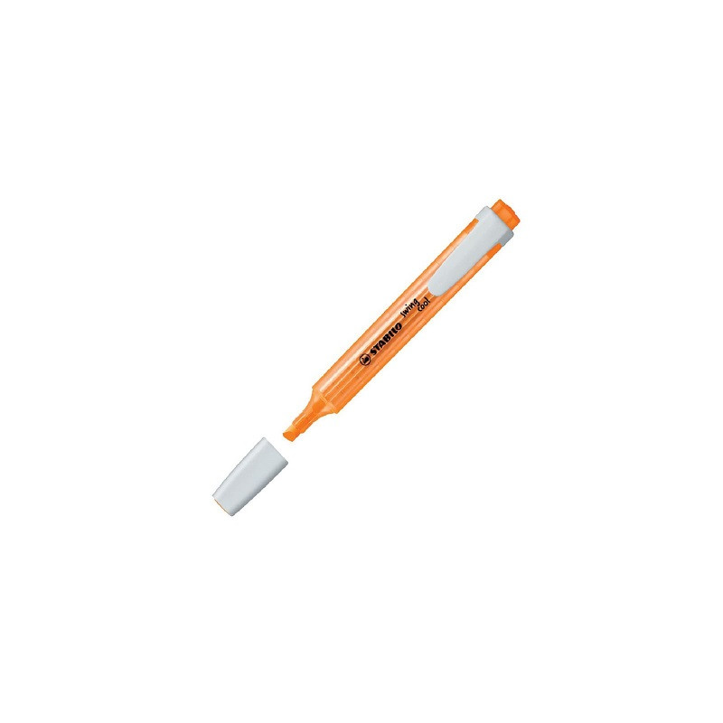 Evidenziatore a penna Stabilo Swing Cool con clip tecnologia anti dry-out col. Fluo Arancione