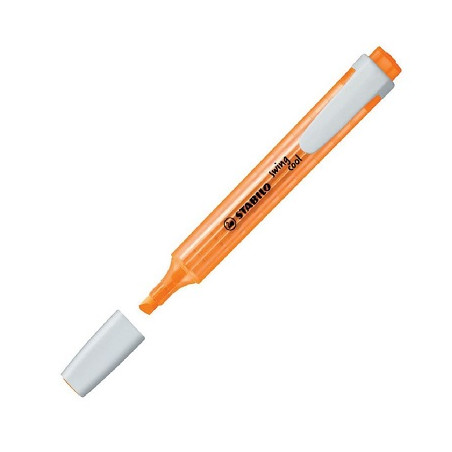 Evidenziatore a penna Stabilo Swing Cool con clip tecnologia anti dry-out col. Fluo Arancione
