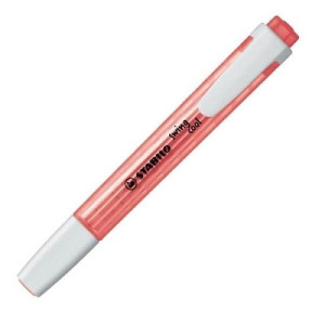 Evidenziatore a penna Stabilo Swing Cool con clip tecnologia anti dry-out col. Fluo Rosso