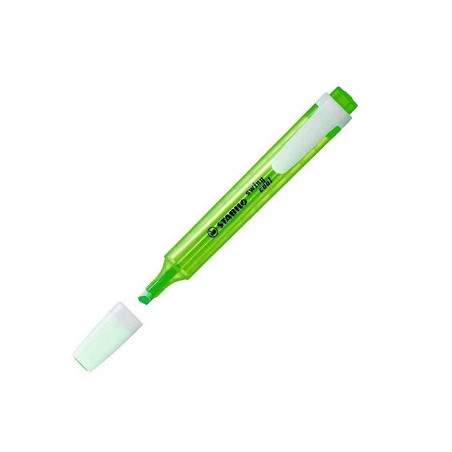 Evidenziatore a penna Stabilo Swing Cool con clip tecnologia anti dry-out col. Fluo Verde