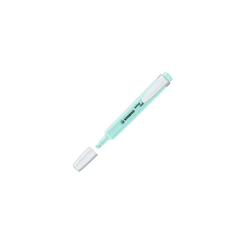 Evidenziatore a penna Stabilo Swing Cool con clip tecnologia anti dry-out col. pastello Carta da Zucchero