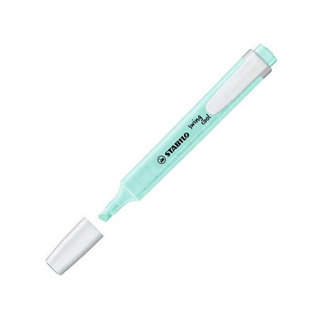 Evidenziatore a penna Stabilo Swing Cool con clip tecnologia anti dry-out col. pastello Carta da Zucchero