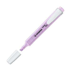 Evidenziatore a penna Stabilo Swing Cool con clip tecnologia anti dry-out col. pastello Glicine