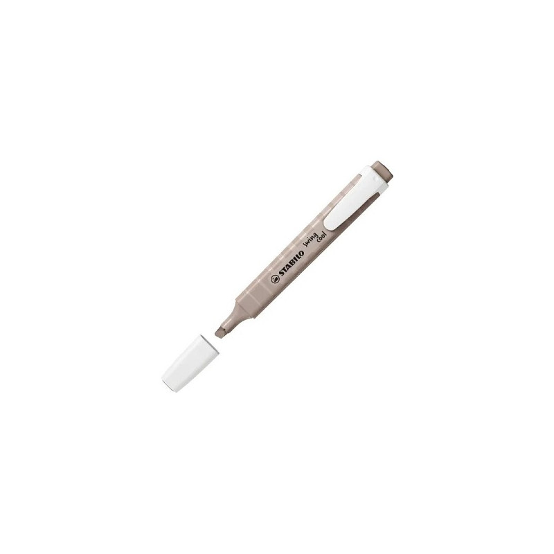 Evidenziatore a penna Stabilo Swing Cool nature - Cenere